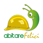 Logo di Abitare Felici che rappresenta una lumaca